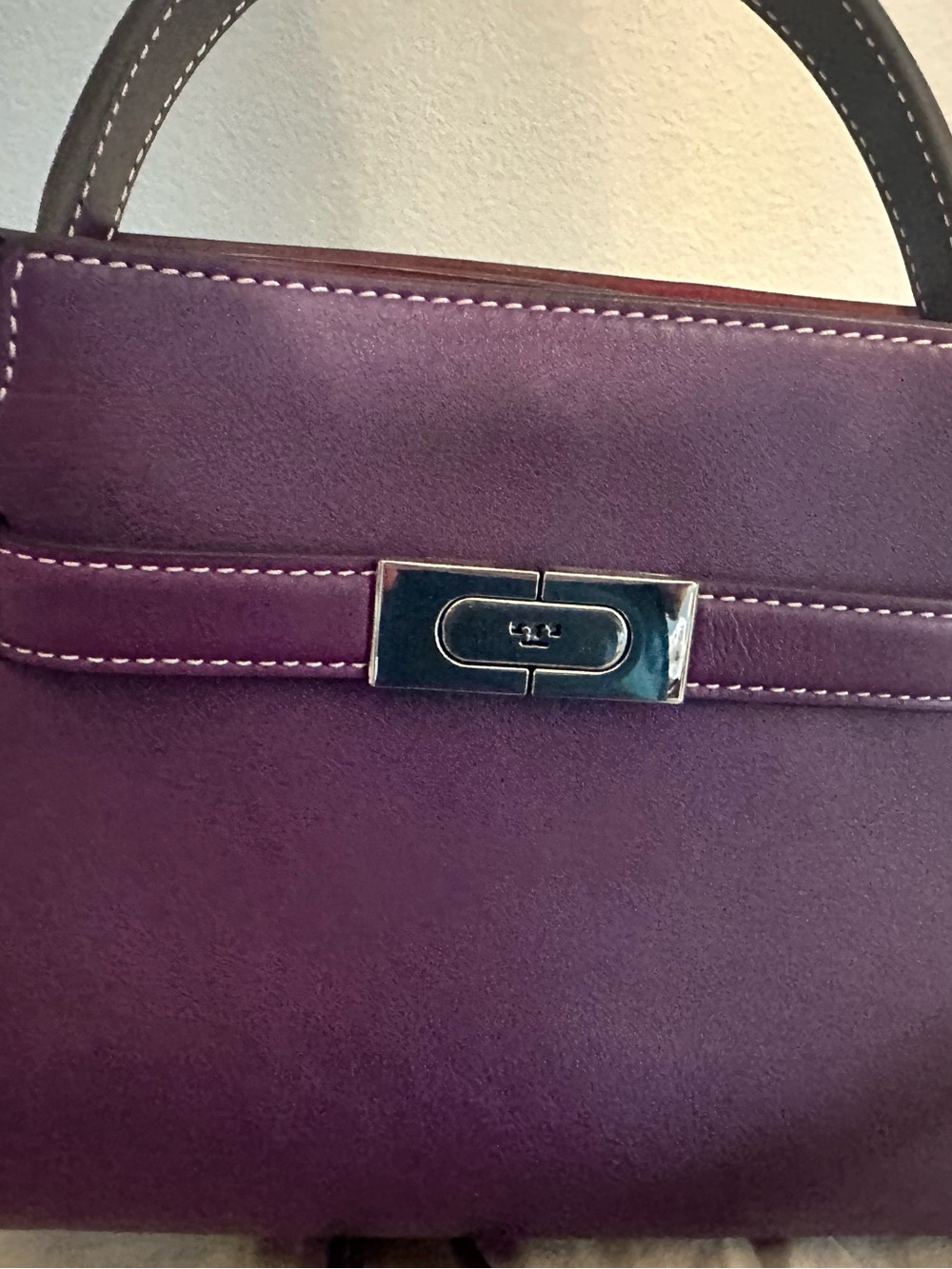 Tory Burch Lee Radizell petite double bag, purple - Picture 6 of 10